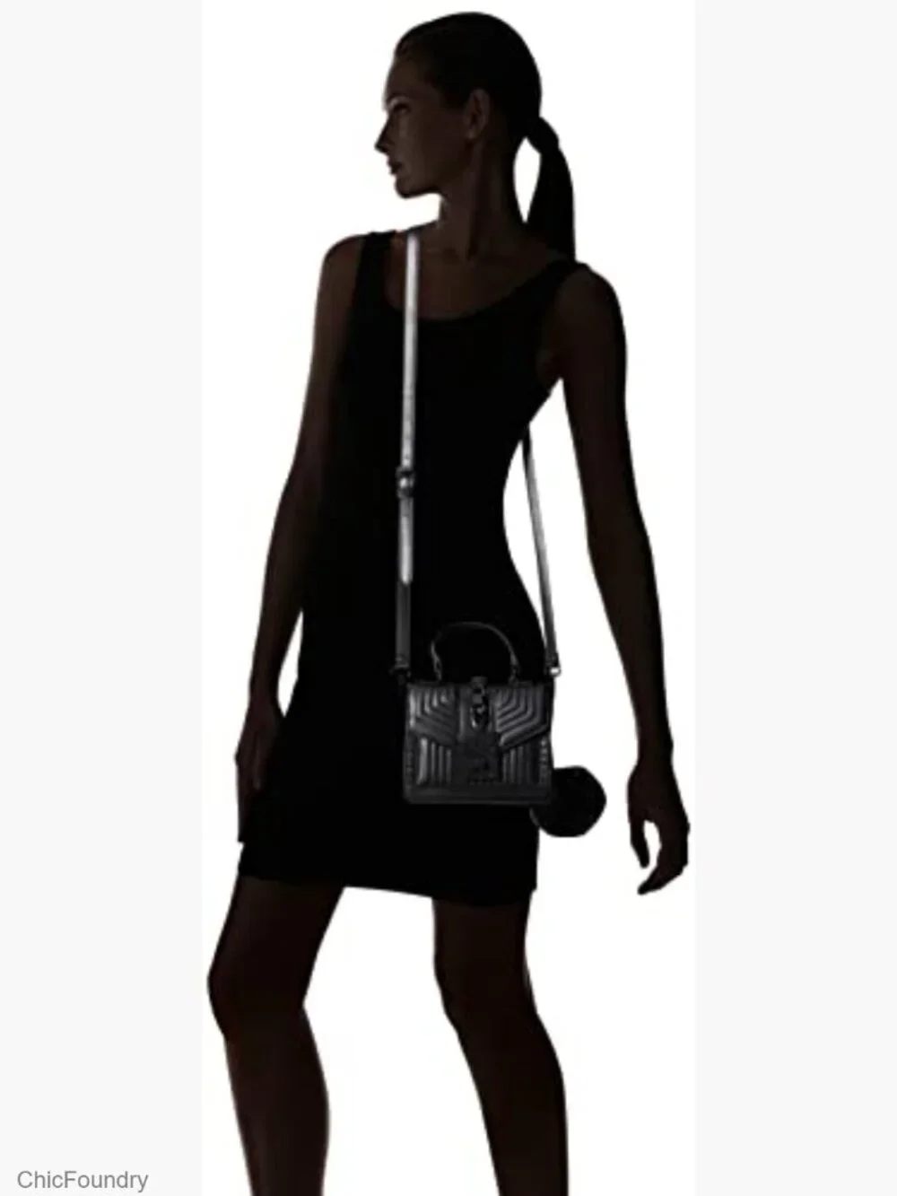 Top Handle Satchel Bag Faux Leather Crossbody Handbag Small Mini